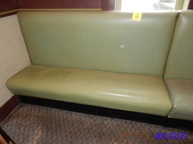 Retro, Ice Cream shop type booth BENCH sectio...