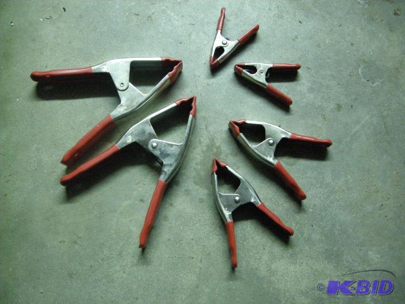 lot 65 image: 6 spring clamps