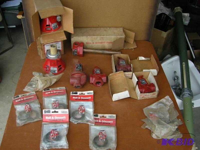 lot 66 image: Bell and Gossett boiler parts, NOS