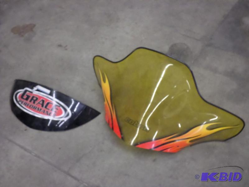 lot 101 image: (2) Snowmobile Windshields...
