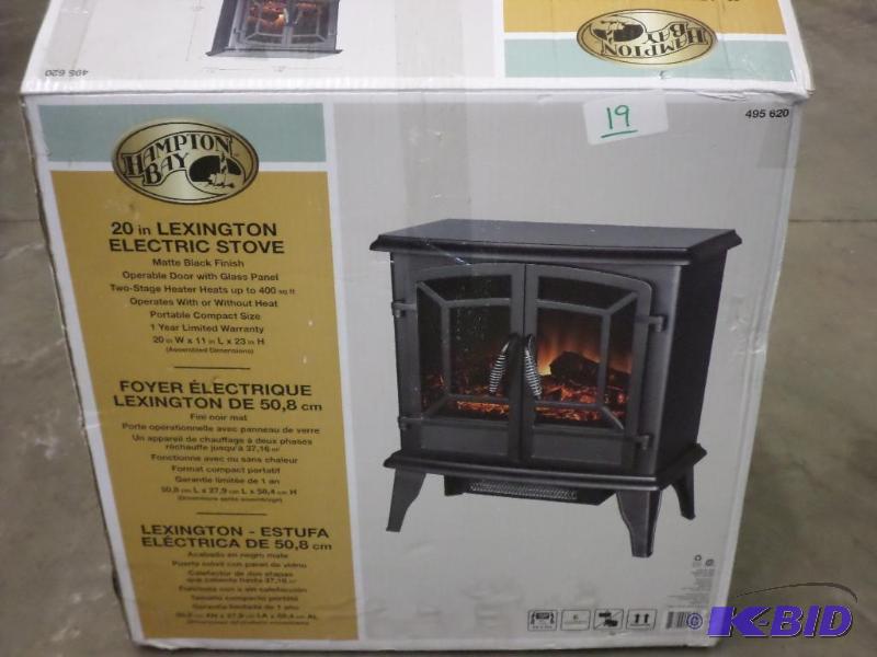 lot 19 image: Hampton Bay 20" Lexington Electric Stove...
