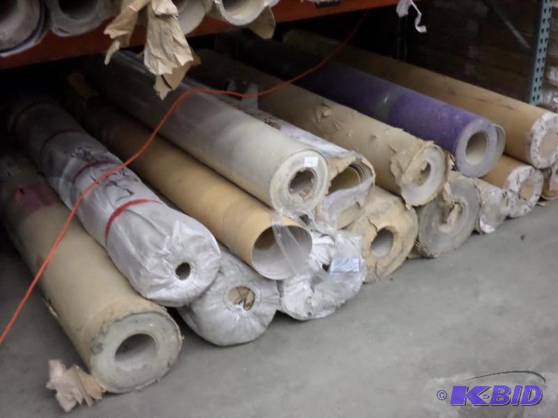 lot 46 image: (16) Various Length Rolls Of Vinyl Flooring, ...