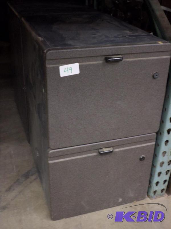 lot 49 image: (2) 2-Drawer File Cabinets...