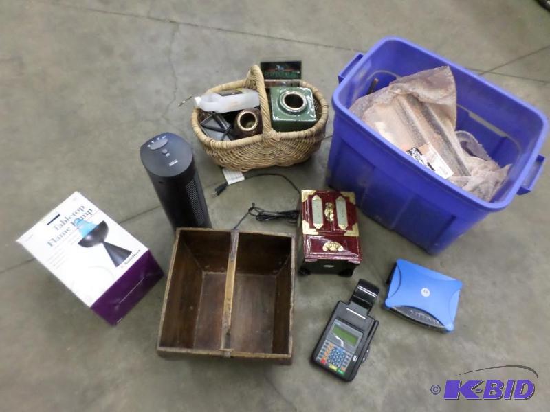 lot 71 image: Lot Of Misc Dcor, Electric Heater, Etc...