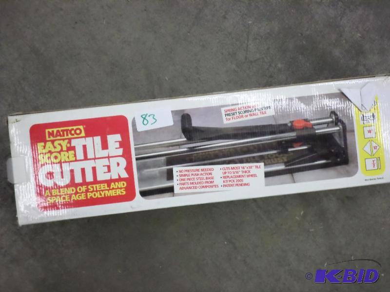 lot 83 image: Nattco Easy-Score Tile Cutter...