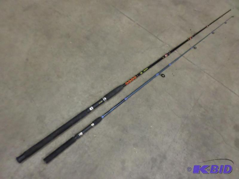lot 84 image: (2) Spinning Rods (1) Heavy & (1) Medium...