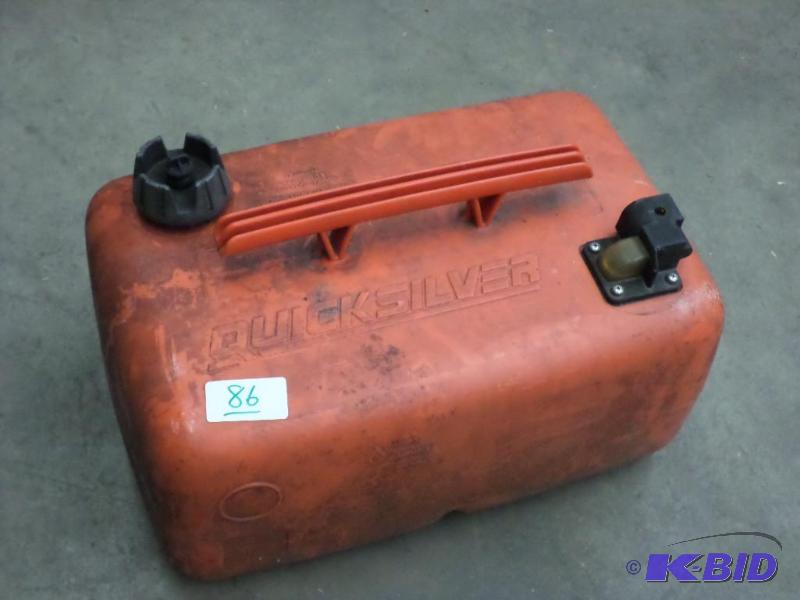 lot 86 image: Quicksilver 5-Gallon Boat Fuel Tank...