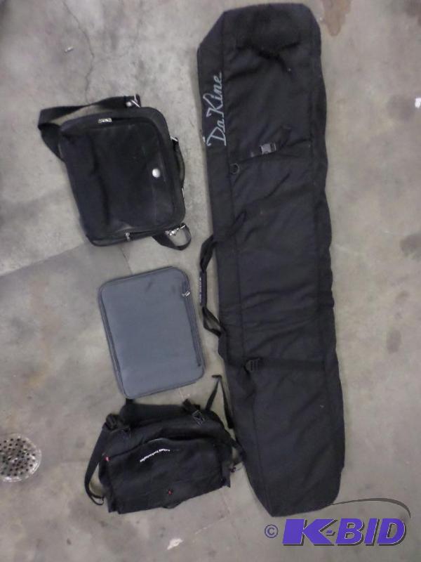 lot 89 image: (1) Snowboard Bag & (3) Laptop Bags...