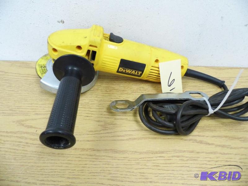 lot 6 image: DeWalt Angle Grinder