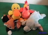 Beanie Babies Quackers, Doodle, Chip &amp Pe...