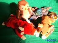 Beanie Babies Hoot, Claude, Snort &amp Nip. ...