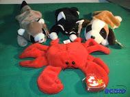 25.Beanie Babies Ringo, Zip, Bernie &amp Dig...