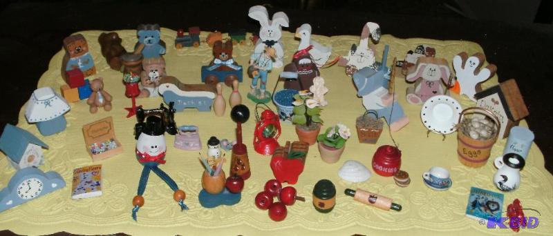 40 minitures. These are all displayed on a t...