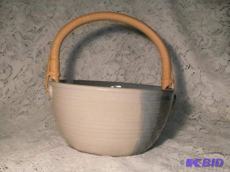 Stoneware Bowl. 3 shades of color melding tog...