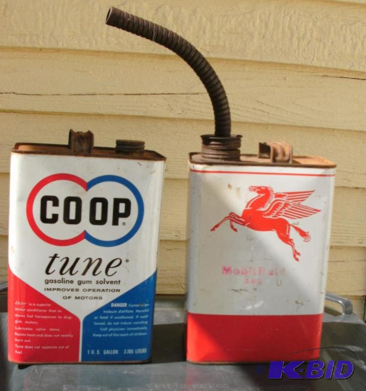 2 Metal automotive cans....