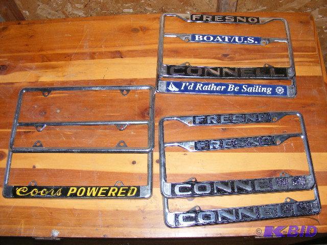 License Plate holders...