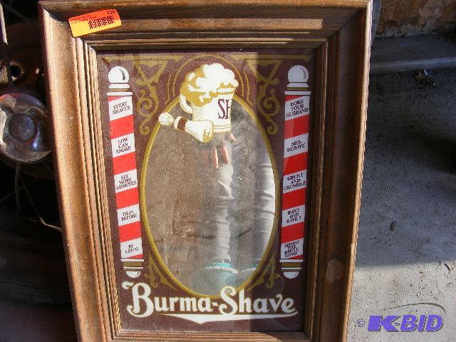 Burma-Shave Mirrored Advertising Sign...