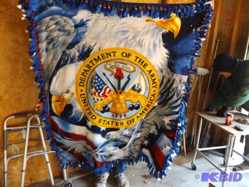Dept of the Army Fleece Blanket...