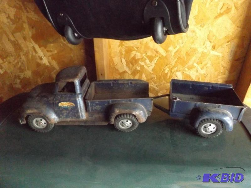 Tonka Toy Truck With Trailer...