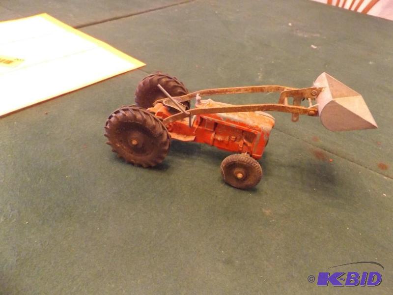 Vintage tractor with front loader...