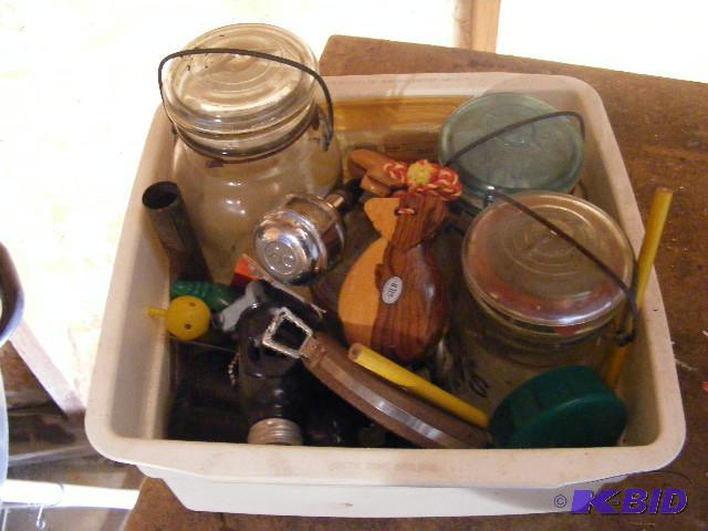 Mason jar and other nick-knacks...
