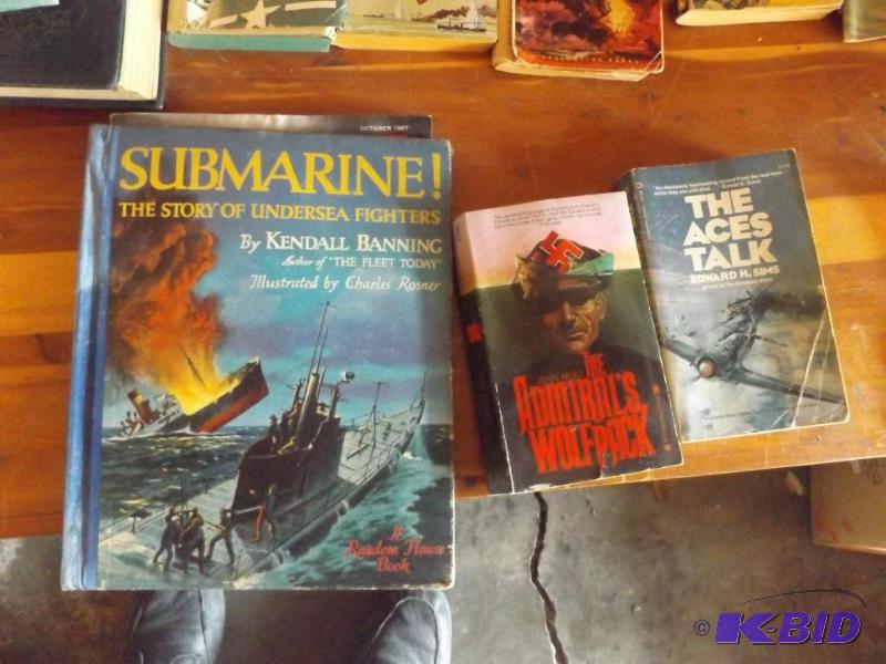 Antique WWII war books...