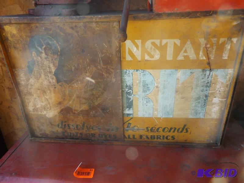 Vintage RIT cabinet with contents...