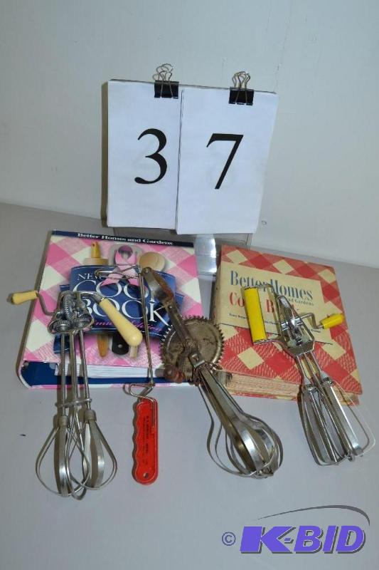 lot 37 image: Beaters and Cook Books