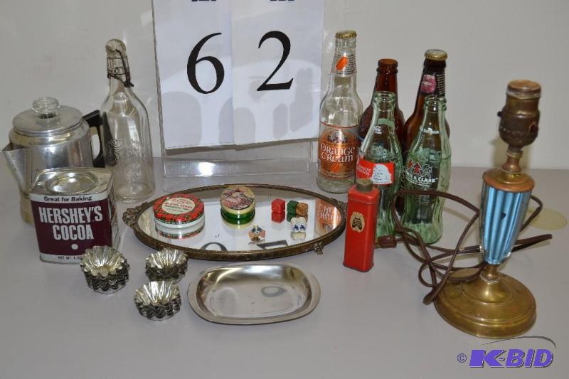 lot 62 image: Miscellaneous bottles and kitchenware