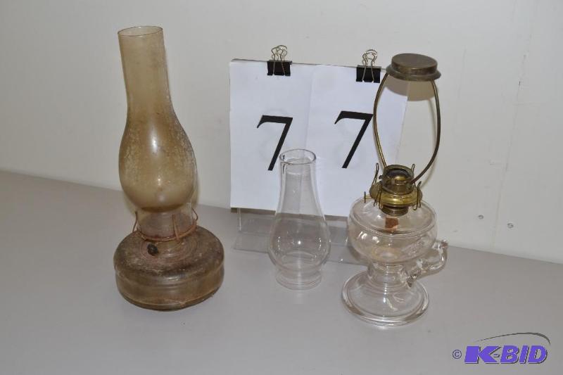 lot 77 image: oil lamps