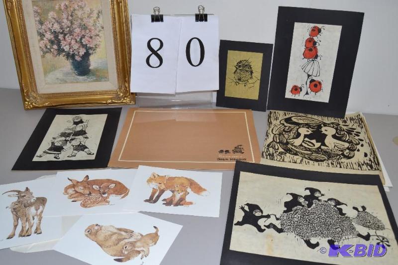 lot 80 image: Joan Hanson prints & LK Powell prints