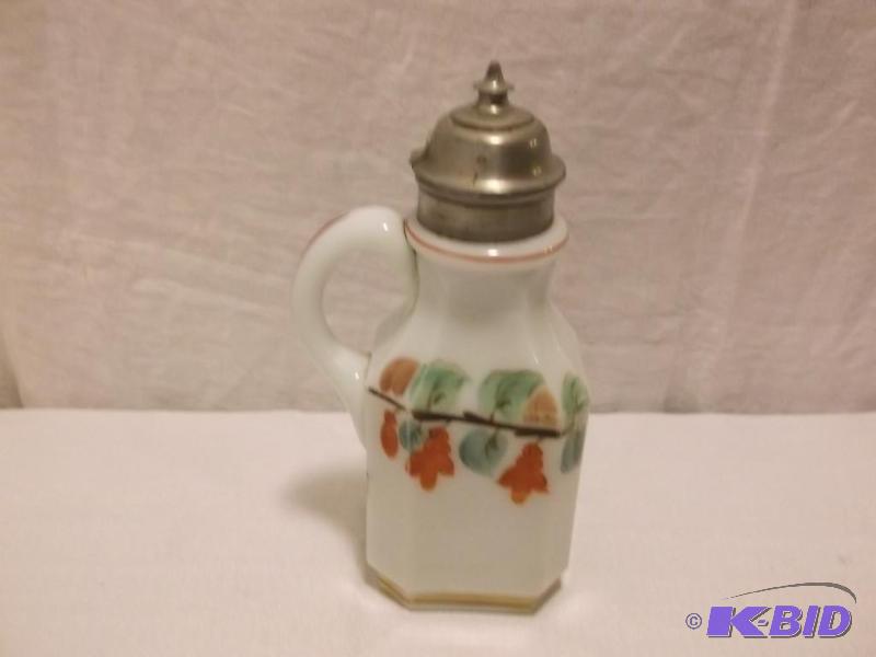 Vintage Hand Painted Milk Glass Pitcher With ...