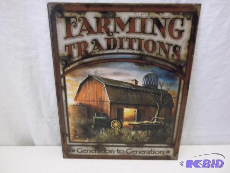 Metal Farming Traditions Sign In Great Collec...