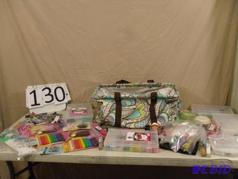 lot 130 image: Nice Thirty One Brand Bag Filled with Assorte...
