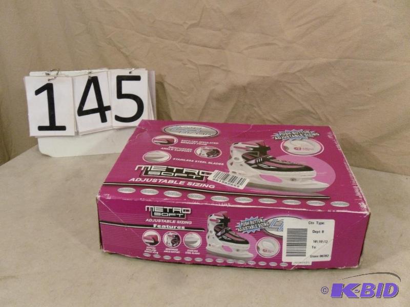 lot 145 image: Metro Soft Size Adjustable Ice Skates. Can be...