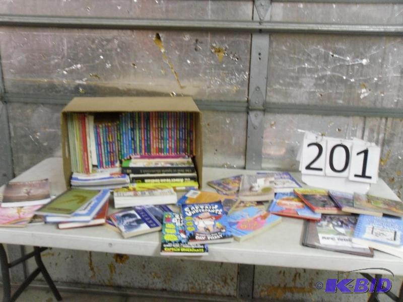 lot 201 image: Lot of Assorted Books. Mostly Kids. Lot of RL...