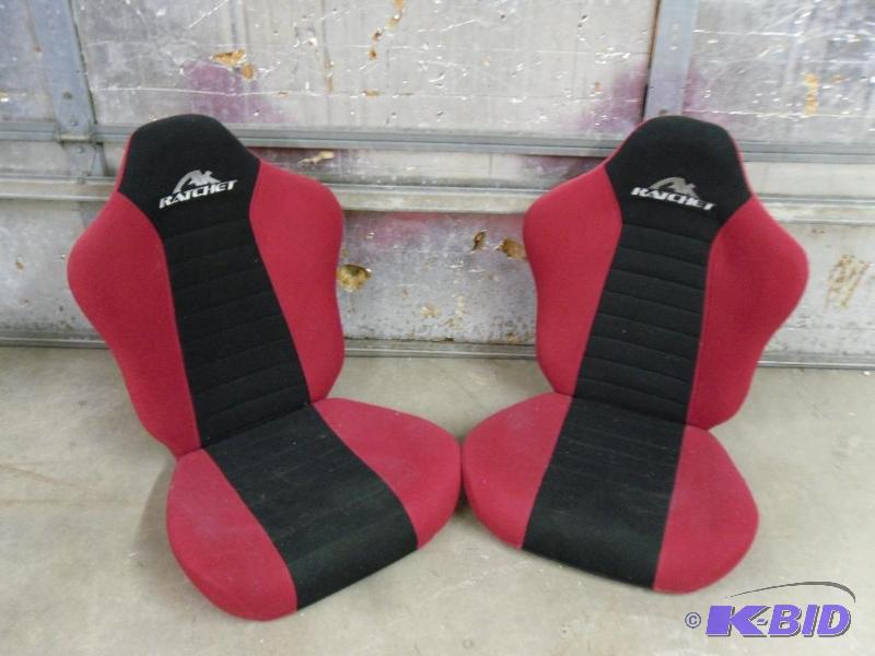 lot 233 image: 2 AK Ratchet Seats. Need a little cleaning. R...