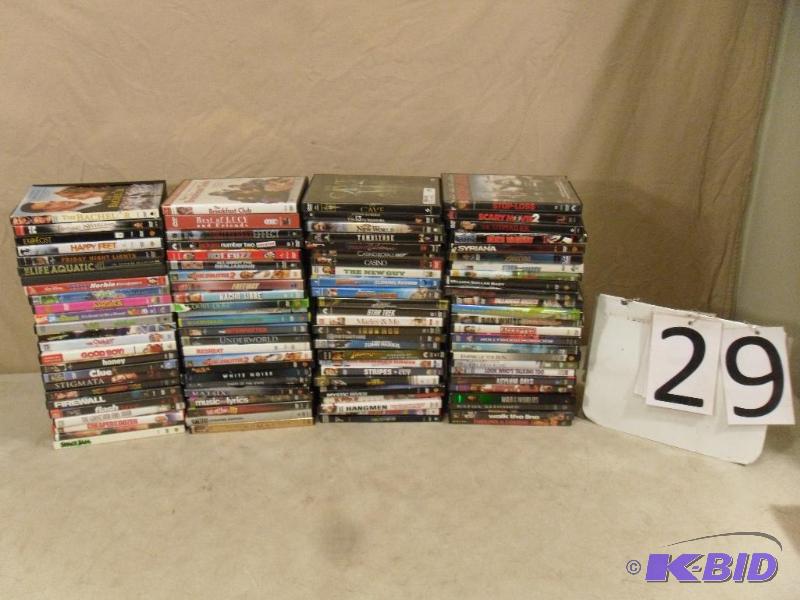 lot 29 image: 100 DVD s