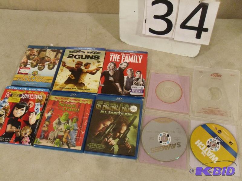 lot 34 image: Blu Ray Movies