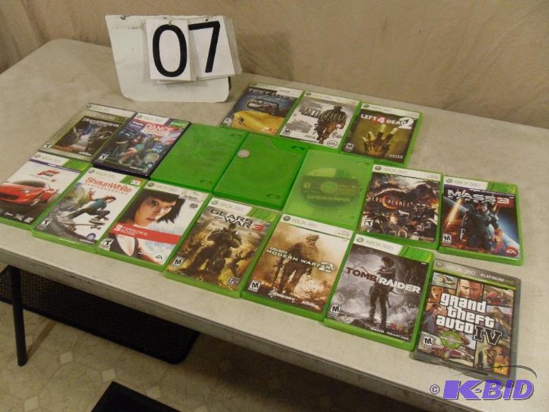 lot 7 image: Assorted Xbox 360 games. See pics for titles....