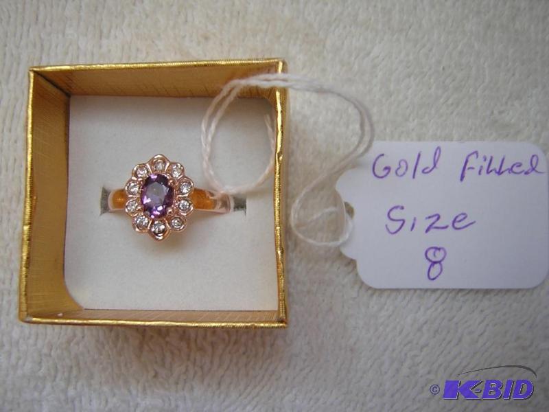 lot 74B image: Gorgeous ring. New, seller states it is gold ...