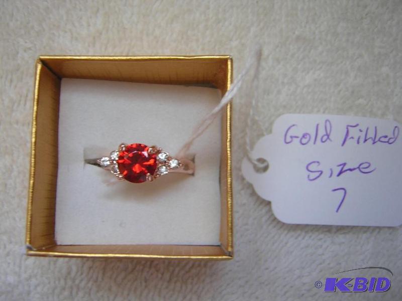 lot 74D image: Gorgeous ring. New, seller states it is gold ...