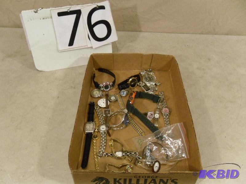 lot 76 image: Lot of Assorted Watches. Some may need repair...