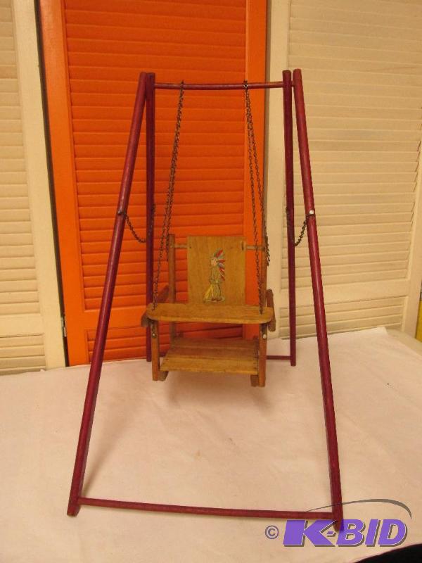 lot 1 image: Vintage Doll Swing - great graphics