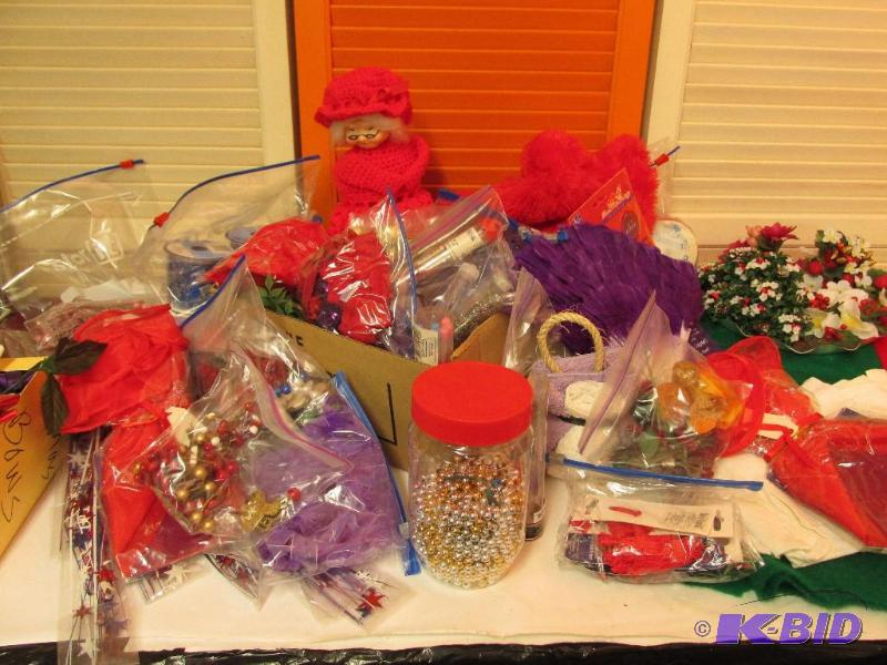 lot 43 image: CRAFTS GALORE - Red, White, and Blue - Red and Purple -