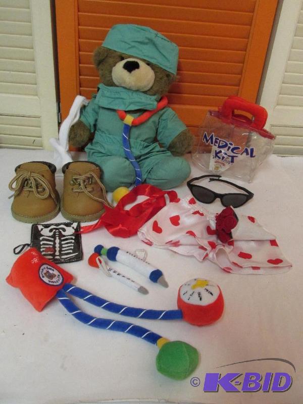 lot 59 image: Build-A-Bear - Has 2 complete outfits