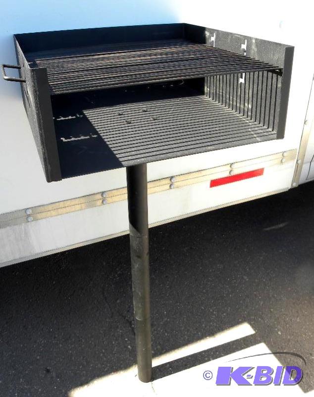 XL Park Style Grill, heavy duty steel bottom ...