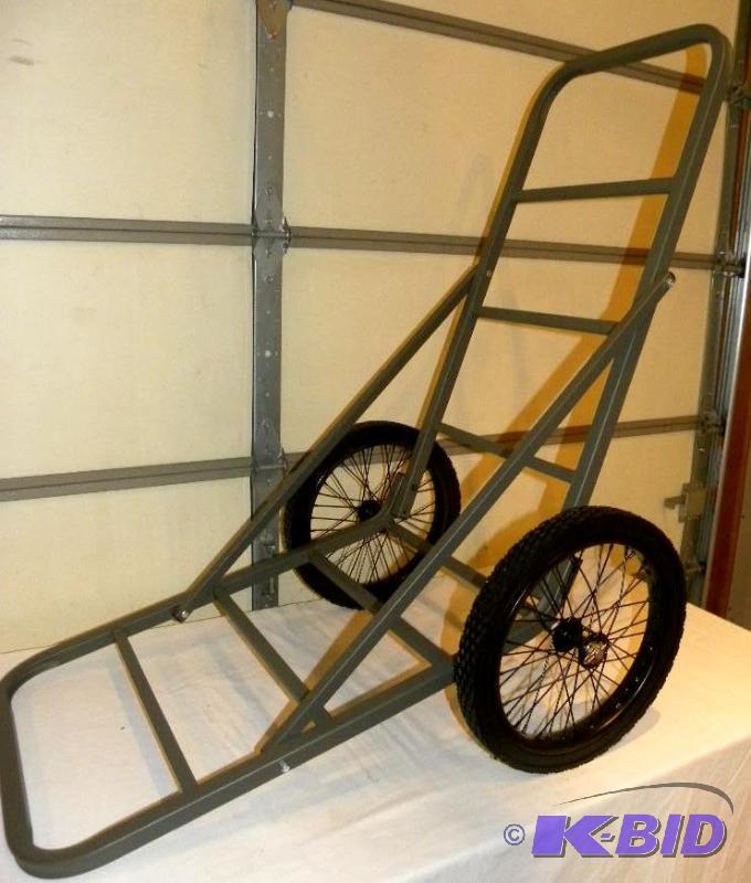 Aluminum Deer Cart, 16&quot solid rubber spo...