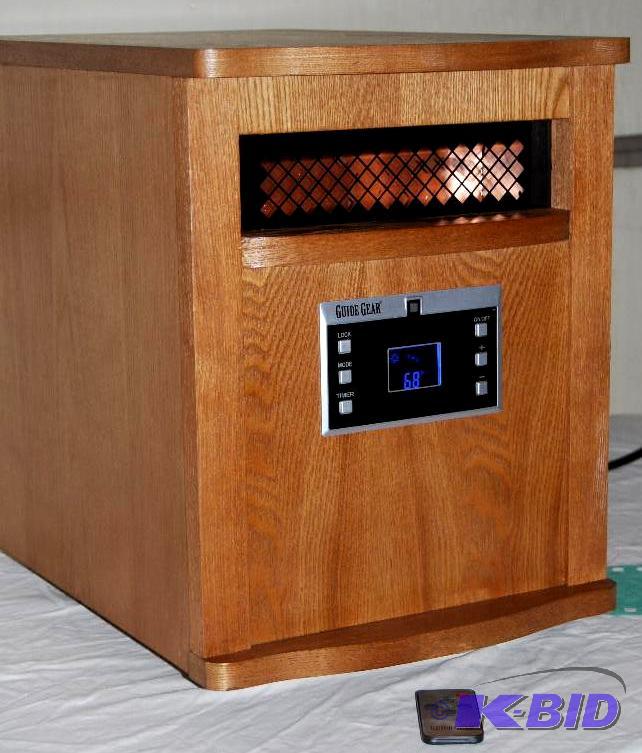 1500W Infrared Heater, all wood cabine, 6 inf...