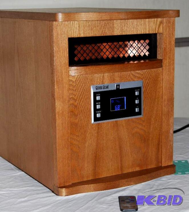 1500W Infrared Heater, all wood cabinet, 6 in...